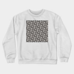 Ginkgo Vector Black on Warm Grey Crewneck Sweatshirt